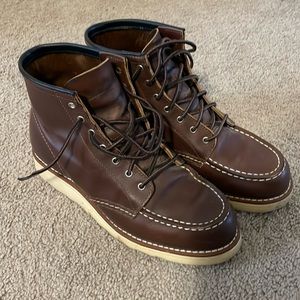Redwing moccasin boots brown 7 women’s